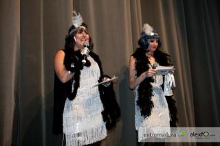Presentadoras del concurso de murgas del Carnaval de Badajoz 2012