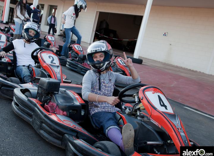 Las chicas de Extremadura.com participan en las carreras del Karting de Talavera