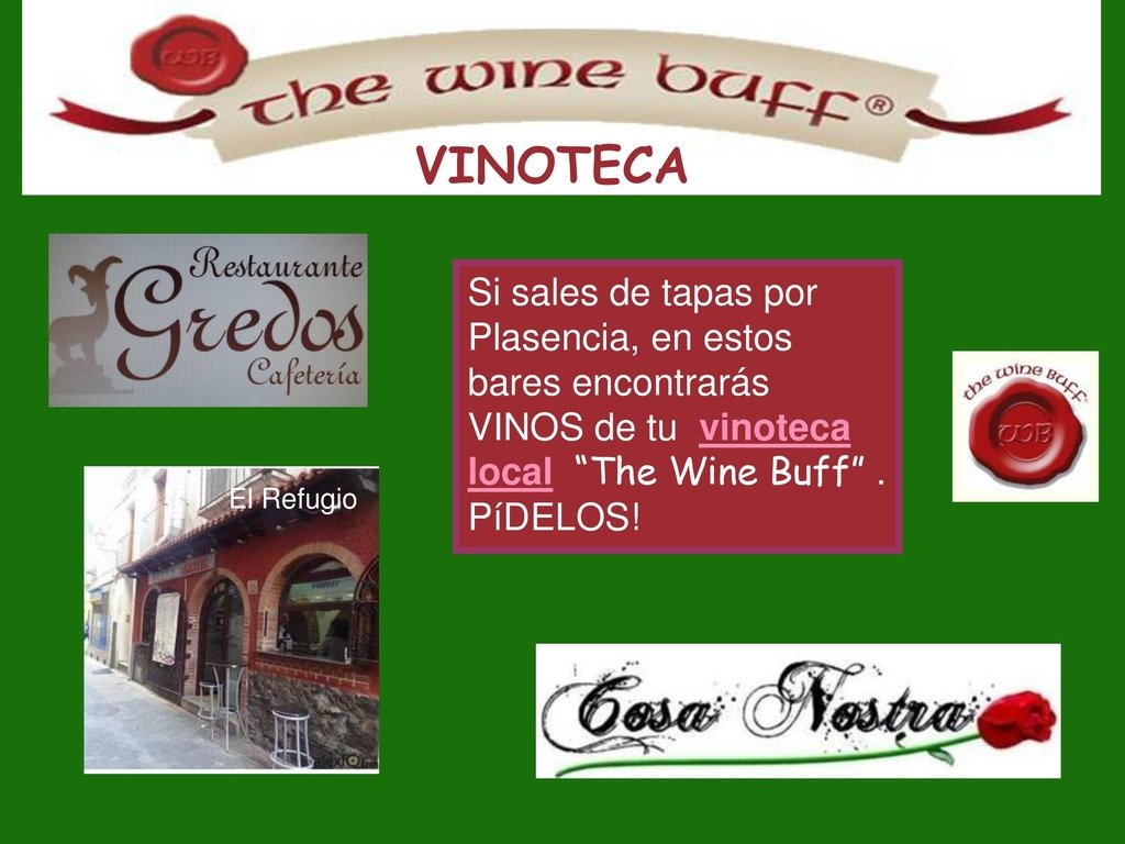 Web fotos del muro de the wine buff bares plasencia page 0
