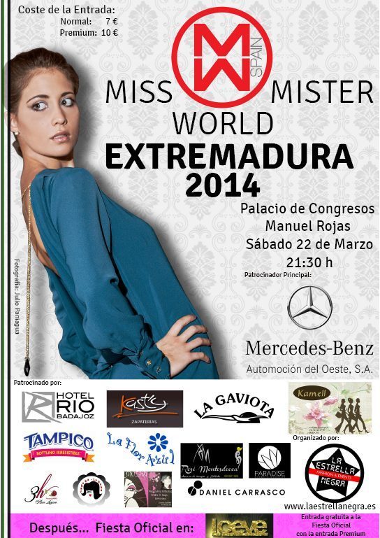 Miss Mister World Extremadura 2014