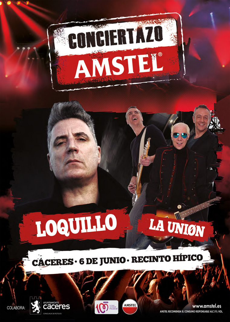 Loquillo y La Unión: Conciertazo Amstel en Cáceres