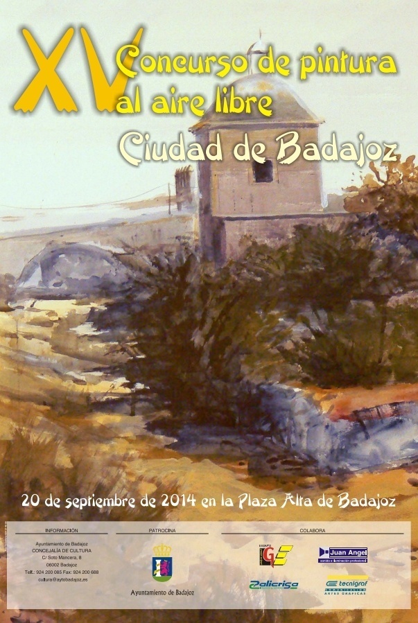 XV Concurso de Pintura al aire libre Ciudad de Badajoz
