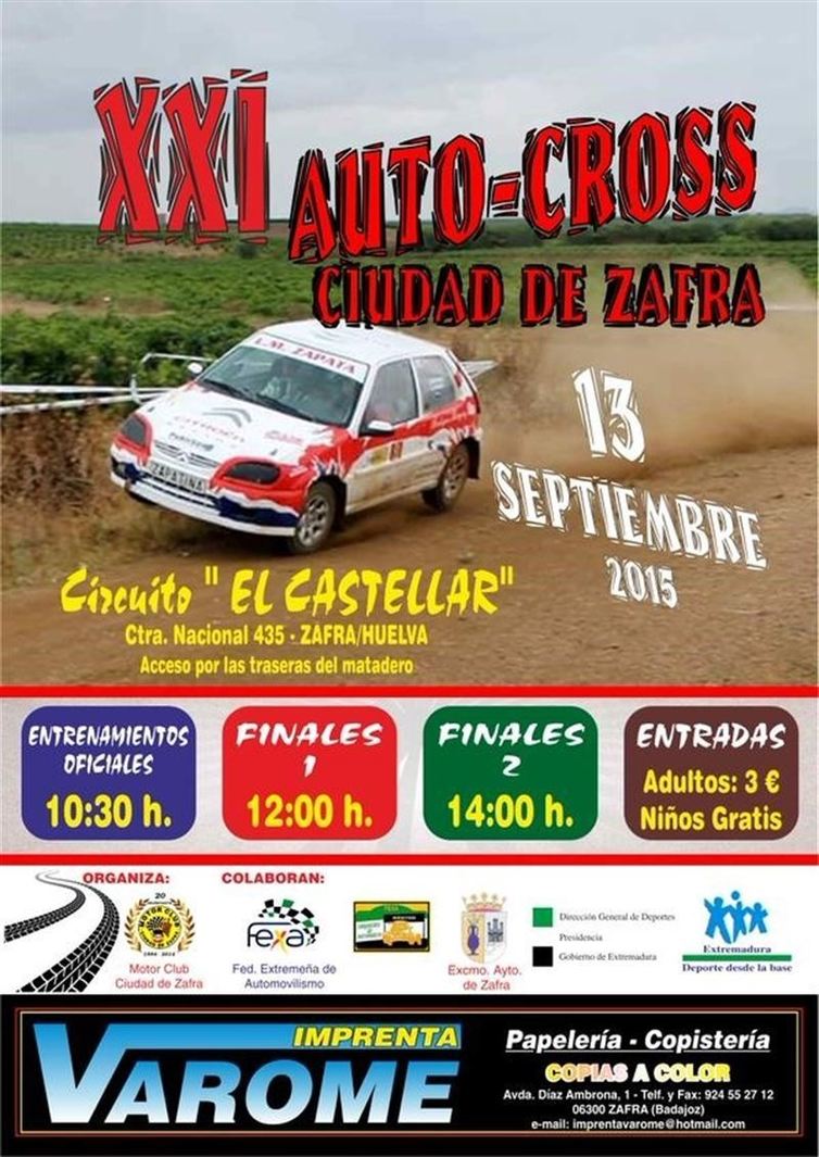 Normal segunda prueba campeonato extremeno el xxi autocross ciudad de zafra