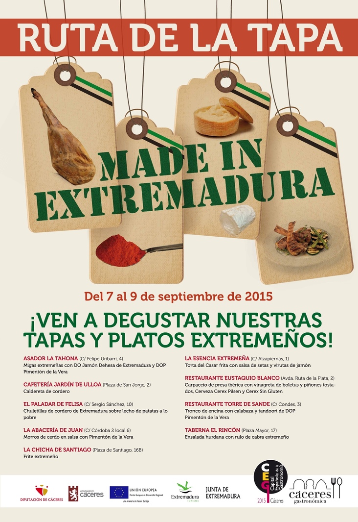 Gastronomía Made In Extremadura -  Cáceres