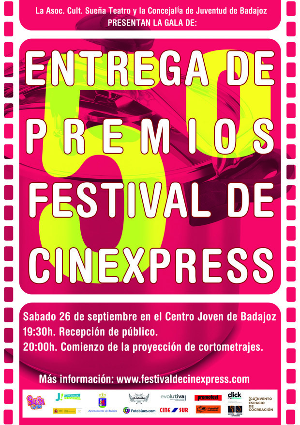 Gala de Premios del V Festival Cinexpress - Centro Joven de Badajoz
