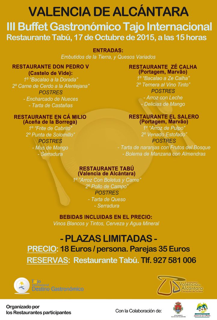 III Bufet Gastronómico Tajo Internacional - Valencia de Alcántara