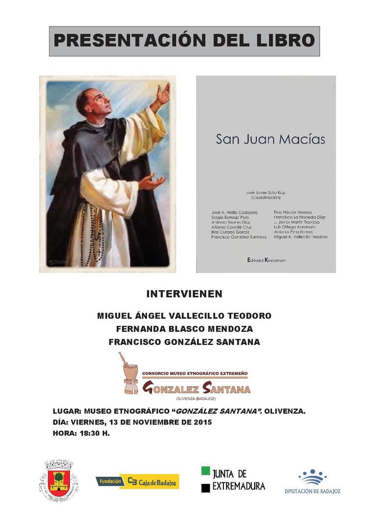 Presentación libro "San Juan Macías"
