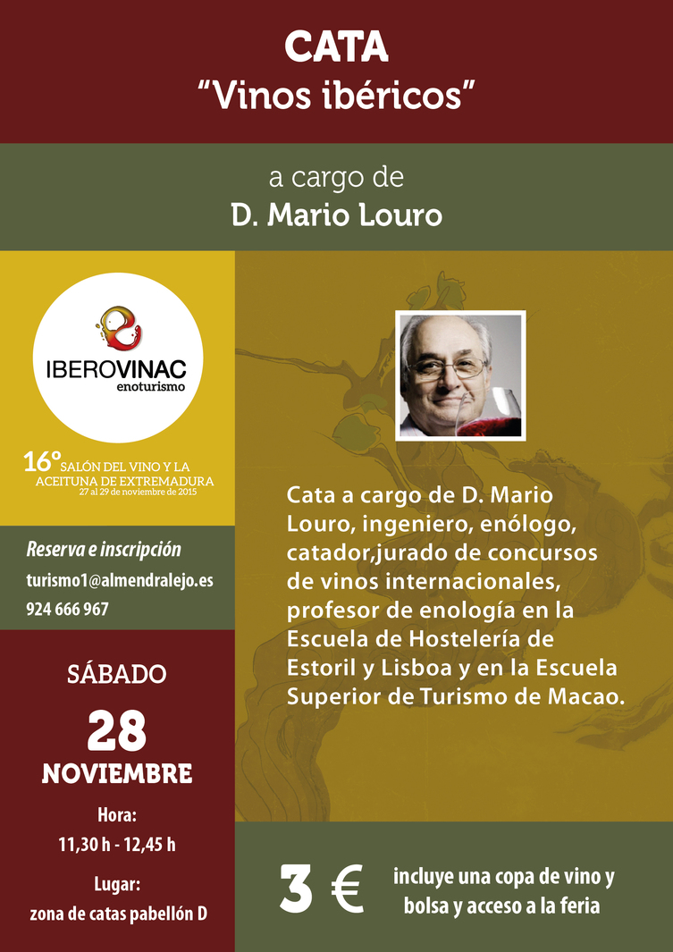 Cata "Vinos ibéricos" a cargo de D. Mario Louro - IBEROVINAC 2015