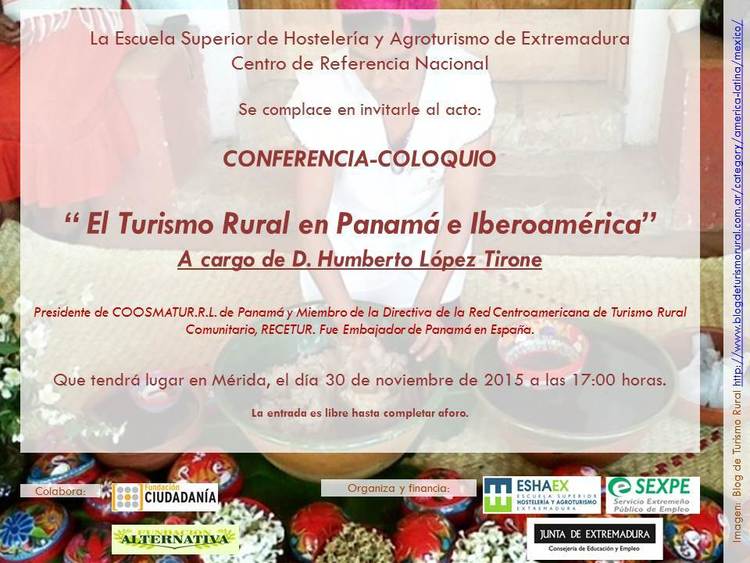 Normal conferencia coloquio el turismo rural en panama e iberoamerica