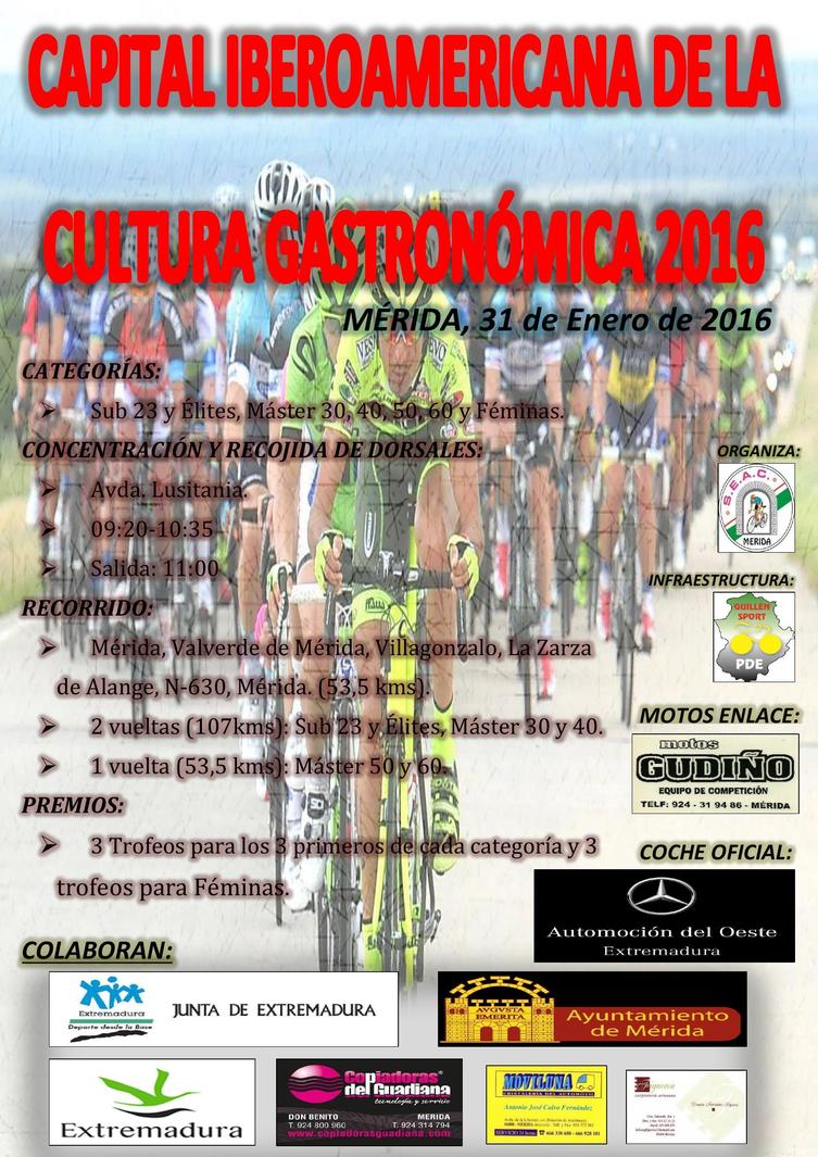 Normal gran premio de ciclismo merida capital iberoamericana de la cultura gastronomica