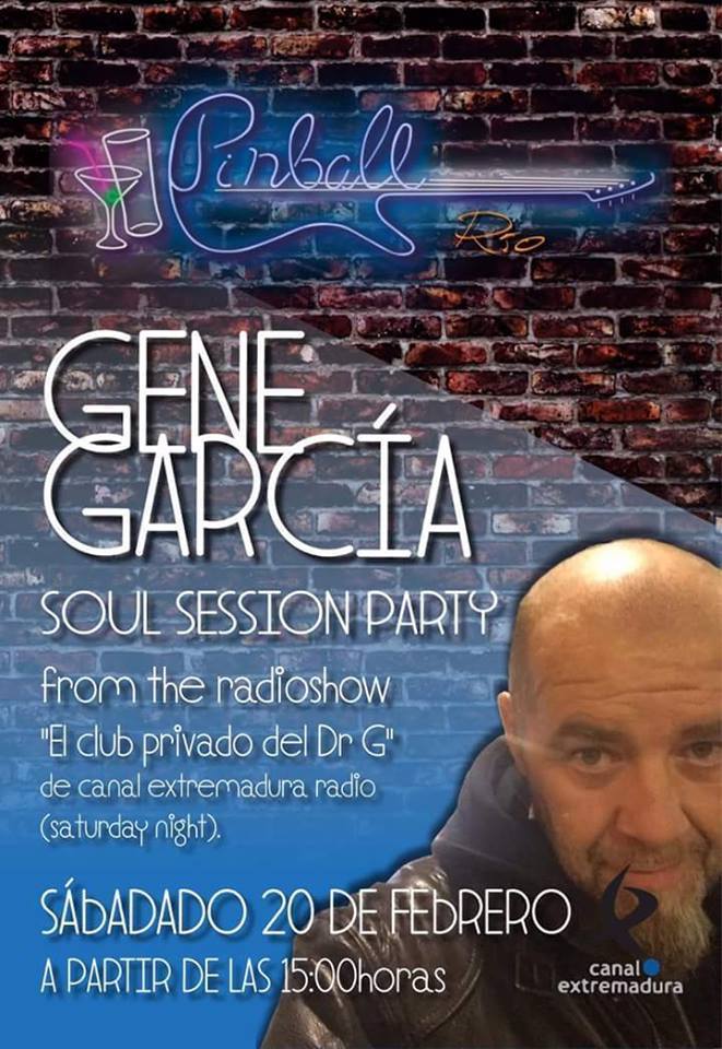 Sesión DJ de Gene Garcia en Pinball (Paseo Fluvial junto a Puerta Palma)