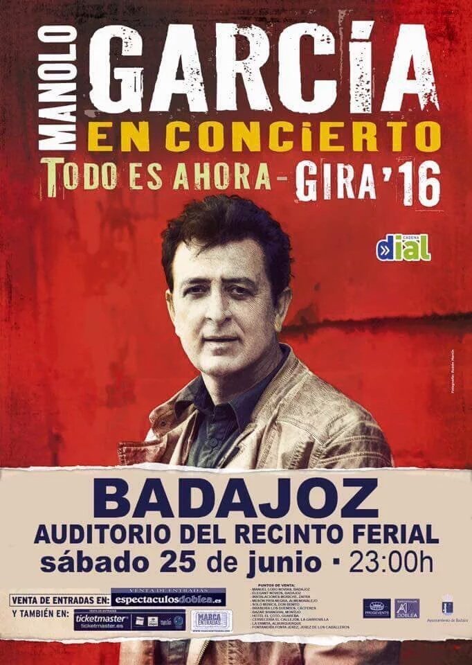 Concierto de Manolo García en Badajoz