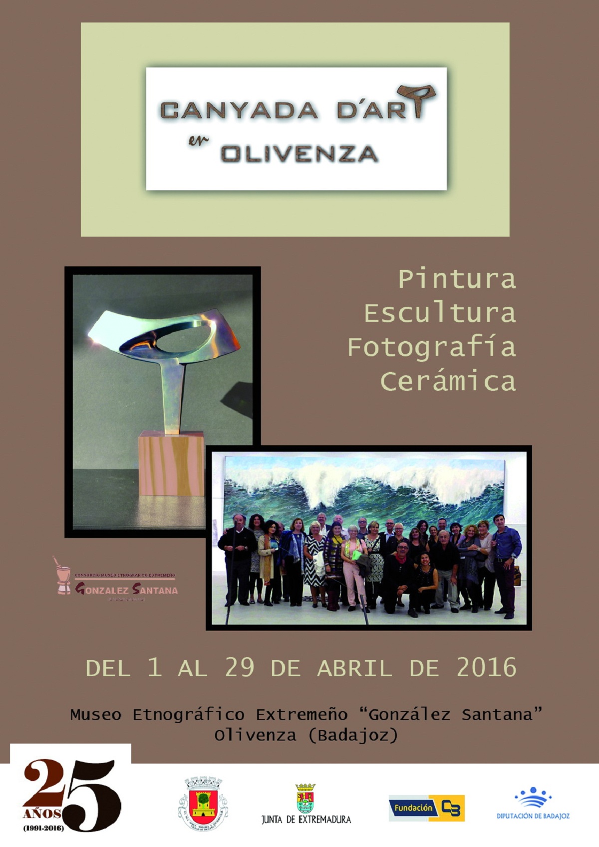 Inauguracion exposicion canyada d art en olivenza