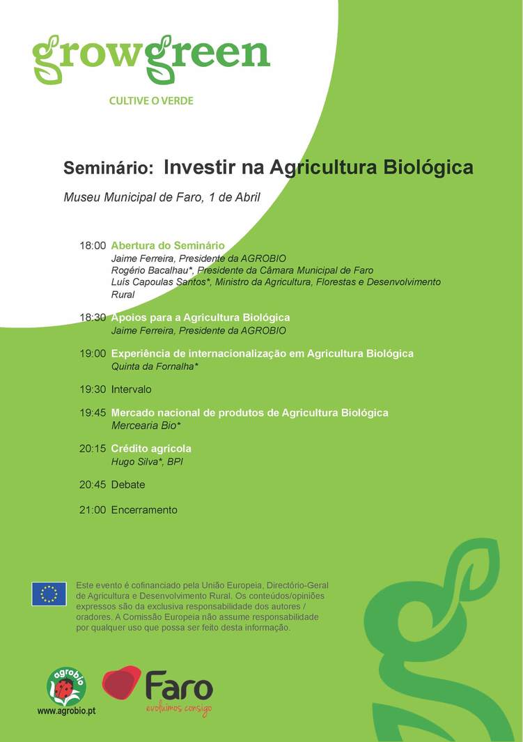 Normal investir na agricultura biologica