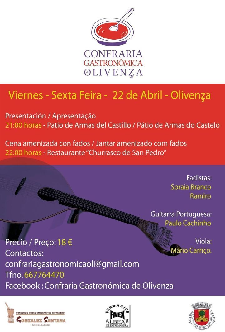 Presentación Confraria Gastronómica de Olivenza-Olivença