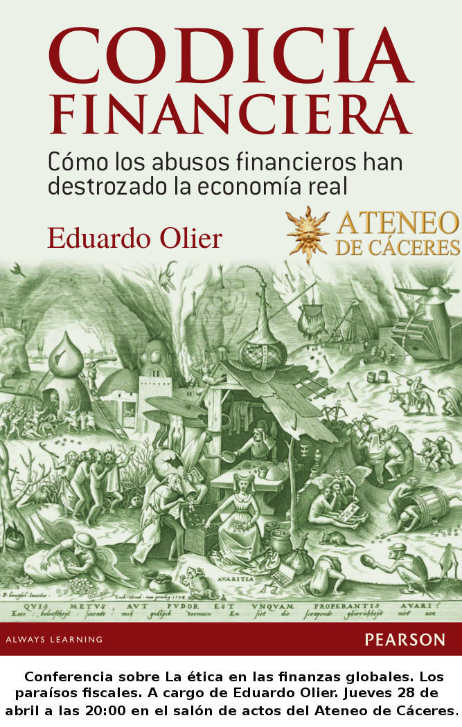 Normal conferencia de eduardo olier la etica en las finanzas globales los paraisos fiscales en caceres