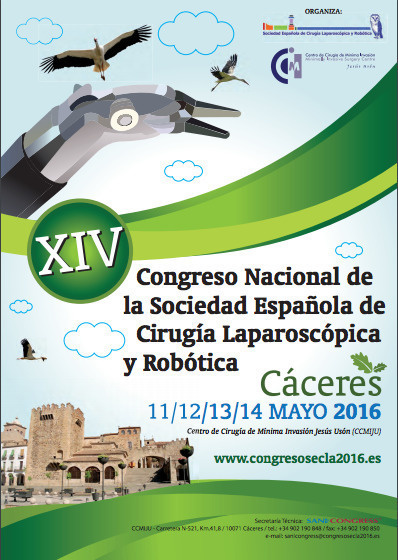 Normal xiv congreso nacional de la sociedad espanola de cirugia laparoscopica y robotica 2016 en caceres
