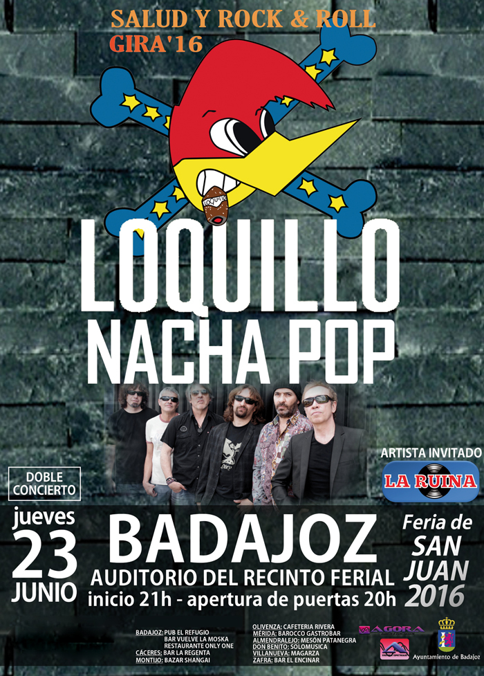 Concierto de Loquillo y Nacha pop en Badajoz