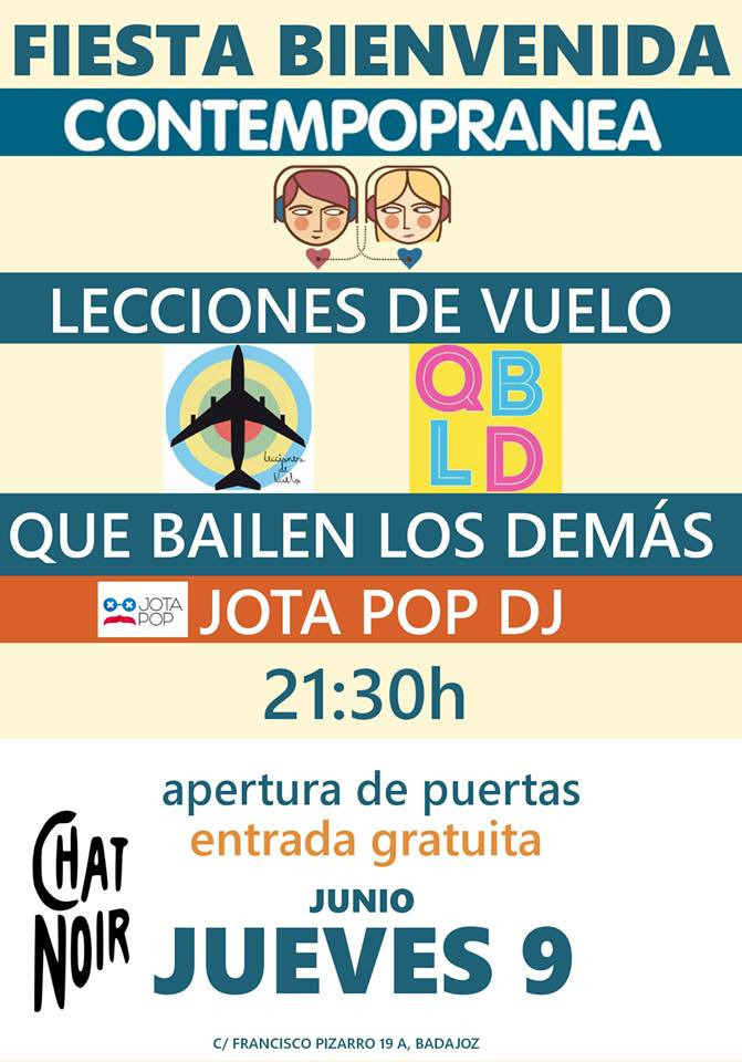 Fiesta de Bienvenida al Contempopranea 2016 en Badajoz