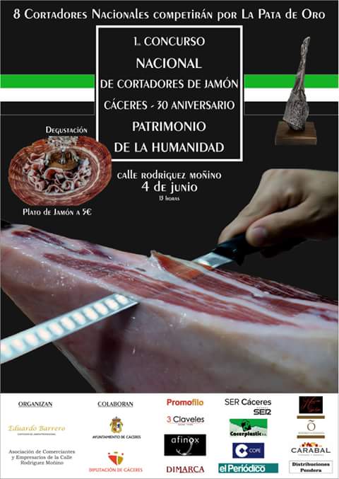 I concurso de cortadores de jamon caceres 30 aniversario patrimonio de la humanidad