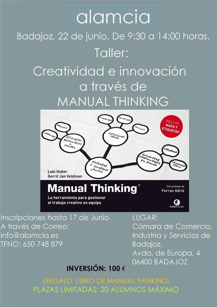 Taller de Creatividad e Innovación a través de Manual Thinking