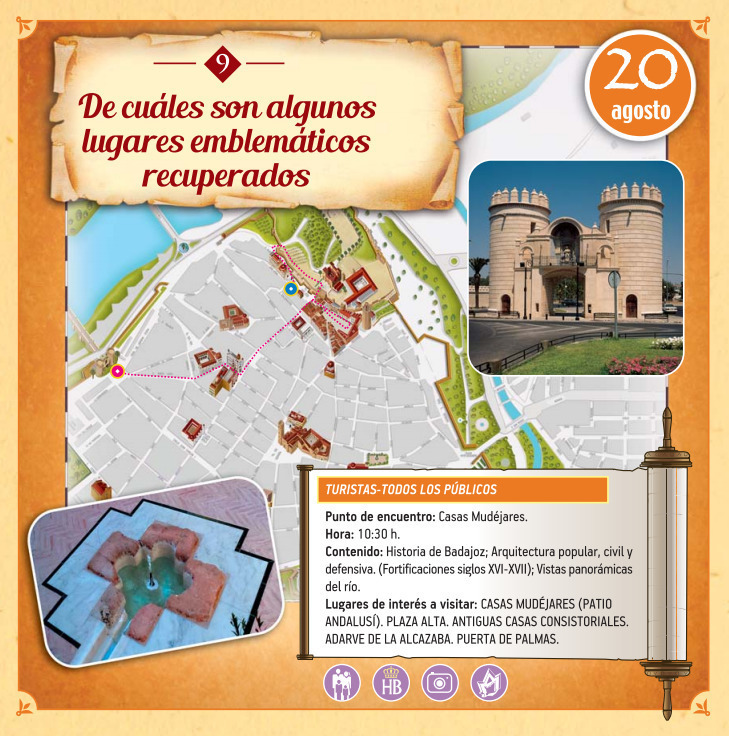 Visita guiada a los Lugares Emblemáticos Recuperados de Badajoz