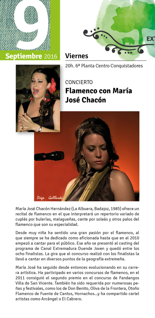 Normal concierto flamenco con maria jose chacon en badajoz