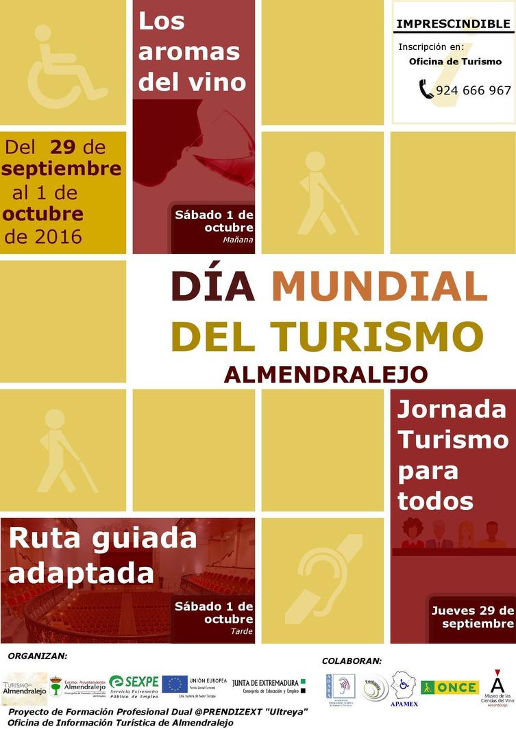 Actividades del Día Mundial del Turismo en Almendralejo 2016