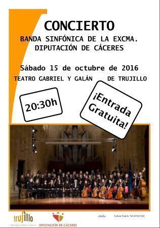 Normal concierto de la banda sinfonica de la excma diputacion provincial de caceres