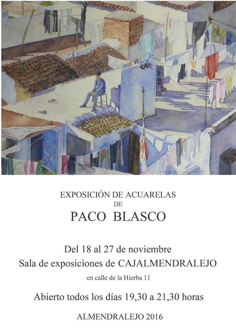 Exposición de acuarelas de Paco Blasco
