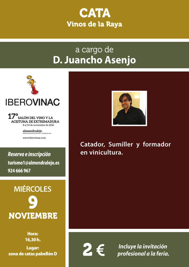 Cata 'Vinos de la Raya' a cargo de Juancho Asenjo - IBEROVINAC 2016