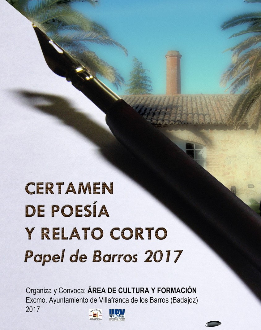 Normal certamen de poesia y relato corto papel de barros 2017 en villafranca de los barros