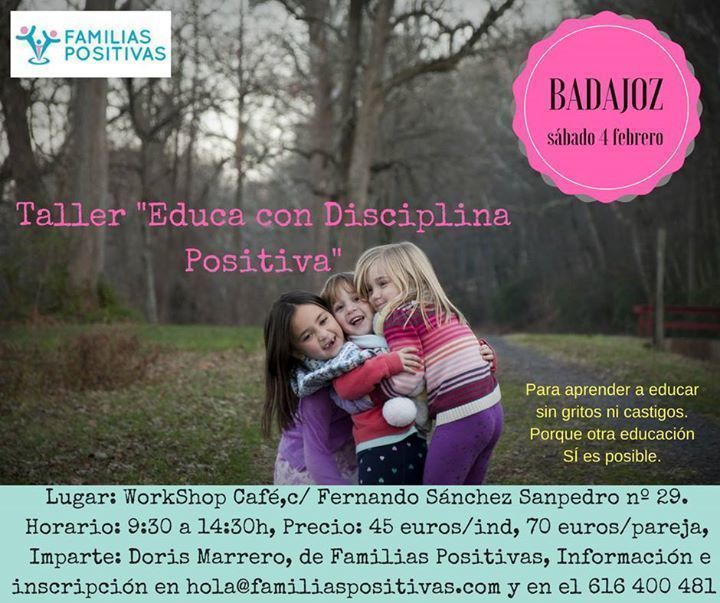 Badajoz, Taller "Educa con Disciplina Positiva"