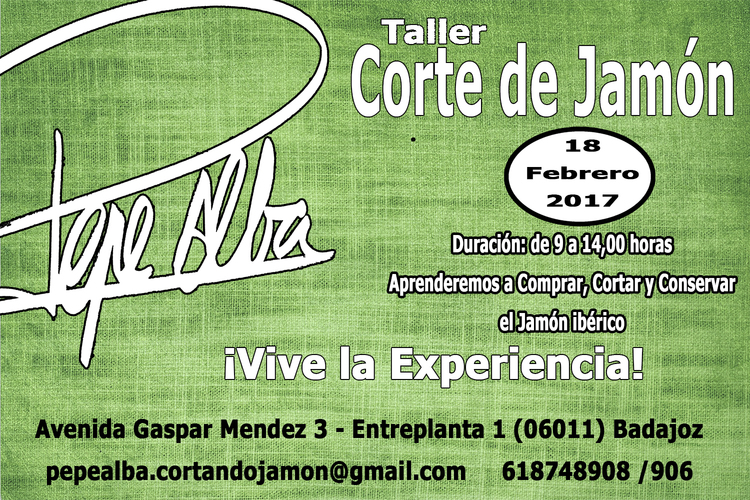 Taller Corte de Jamón - Centro Escuela Pepe Alba - 18-02-2017