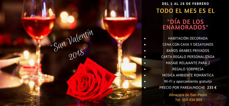 San Valentín 2018 en el hotel más romántico de Extremadura