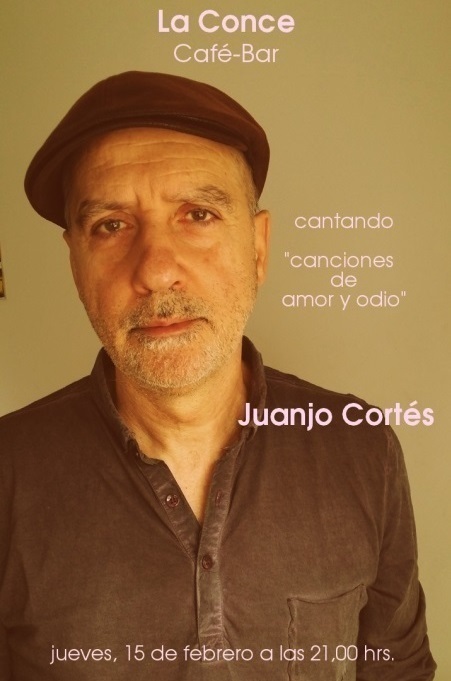 Juanjo Cortés presenta "canciones de amor y odio" en La Conce Café-Bar de CC