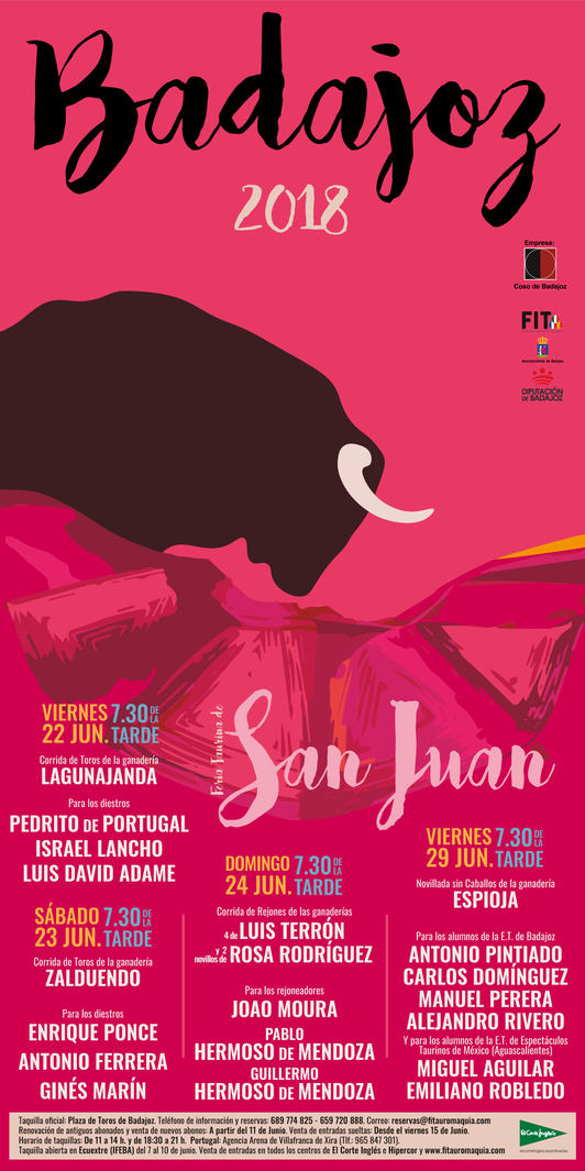 Feria Taurina de San Juan 2018 - Badajoz
