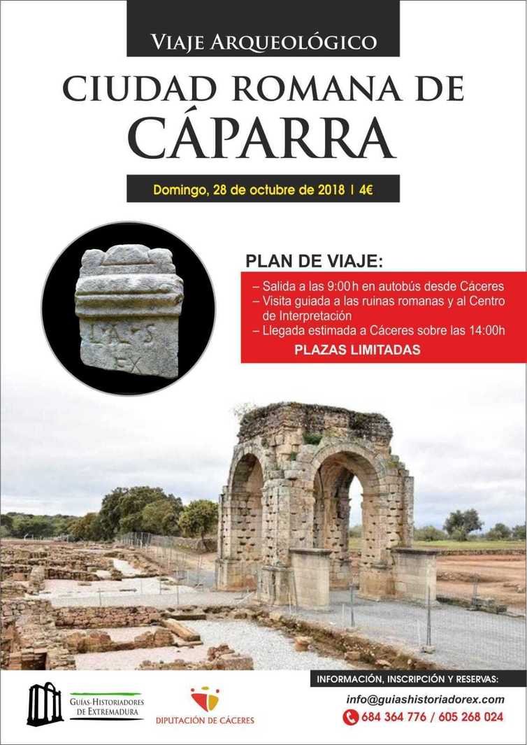 Viaje arqueológico a la ciudad Romana de Cáparra