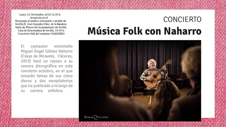 Concierto folk de Naharro en Sevilla