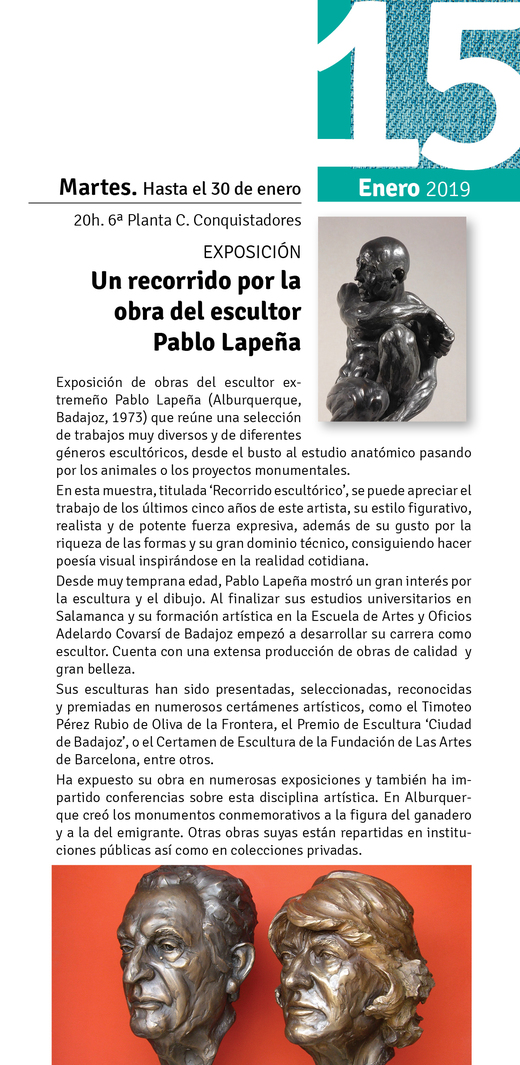 Normal exposicion del escultor pablo lapena badajoz 91