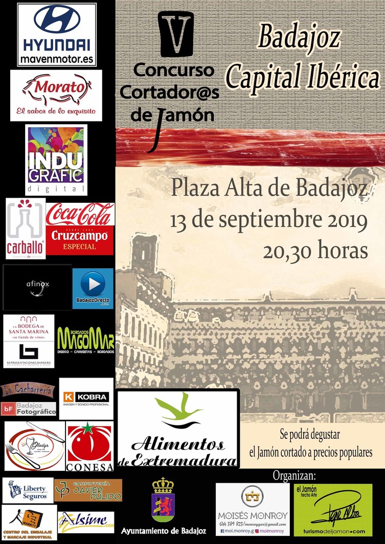 V Concurso Cortador@s de Jamón Badajoz Capital Ibérica