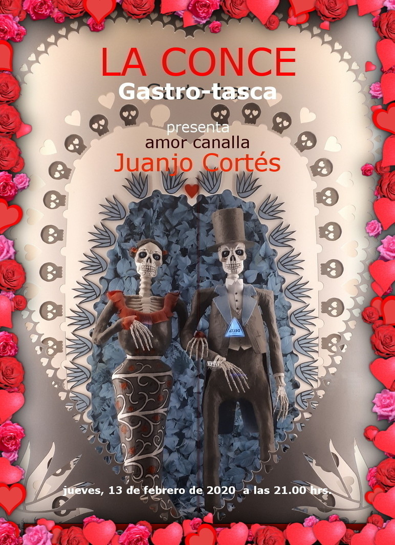 Amor canalla en La Conce gastro-tasca (Cáceres). Concierto de Juanjo Cortés