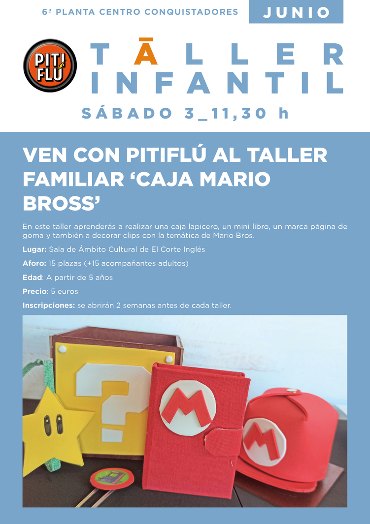 Caja Mario Bross (Ámito Cultural Corte Inglés)