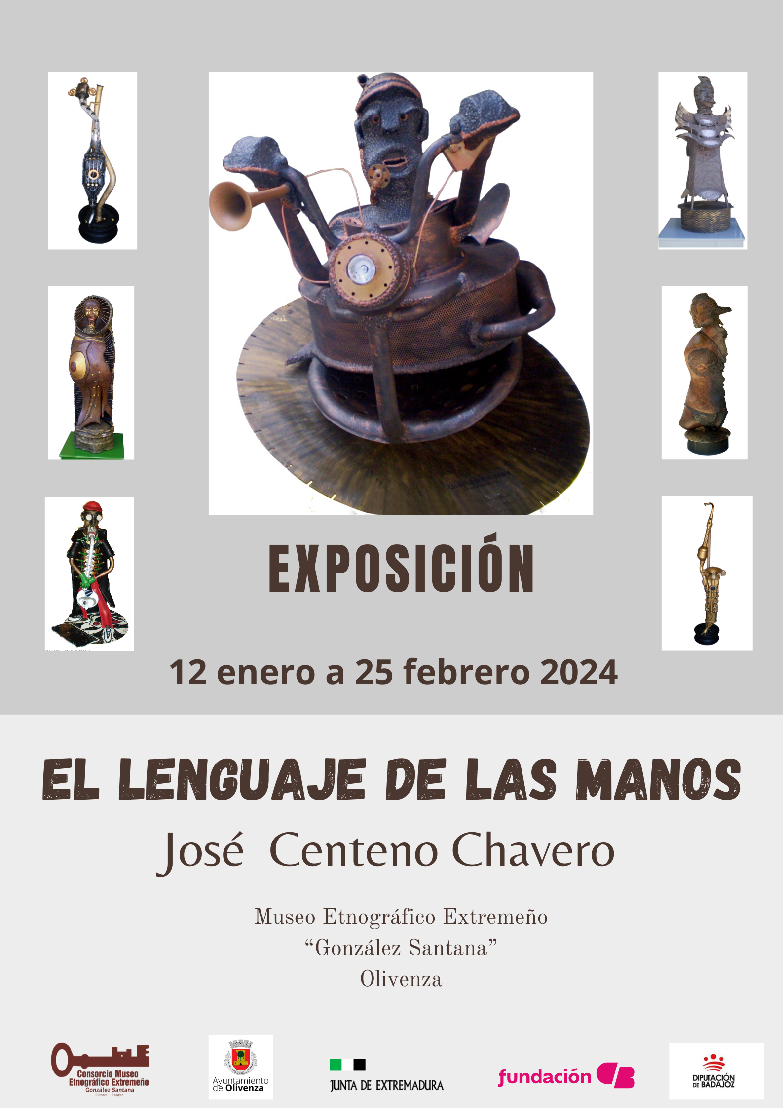 Exposicion de esculturas el lenguaje de las manos 80