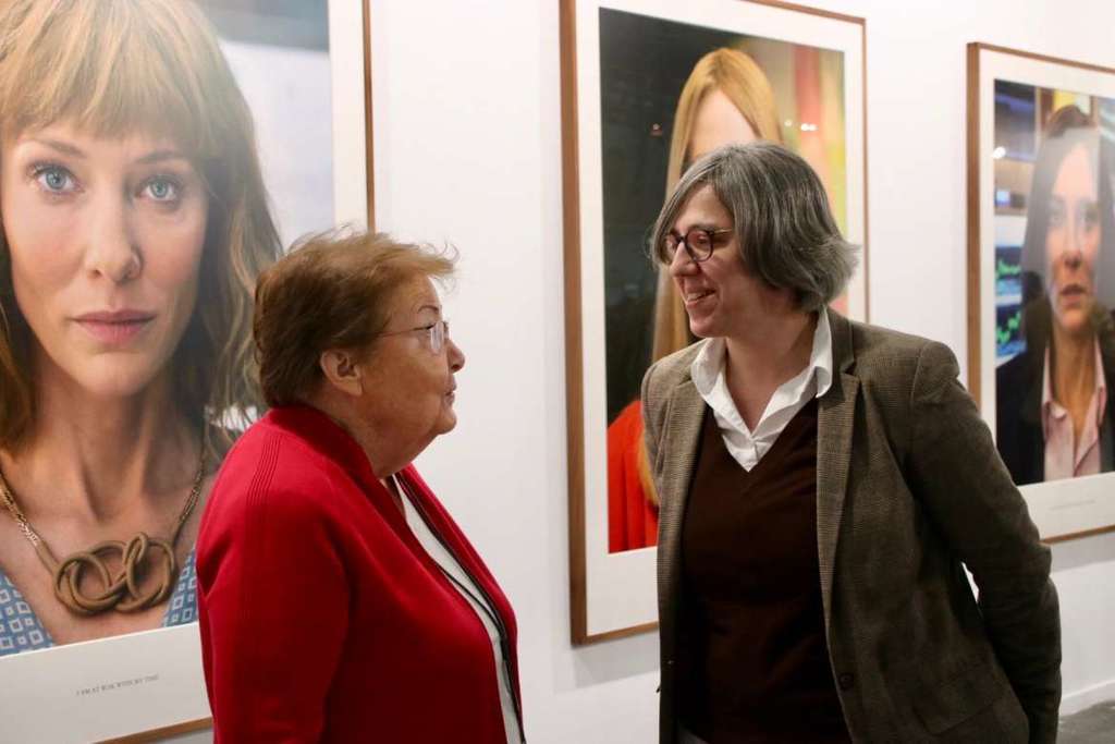 La consejera de Cultura e Igualdad visita a los artistas, galerías e instituciones extremeñas presentes en ARCO, JUSTMAD y Art Madrid
