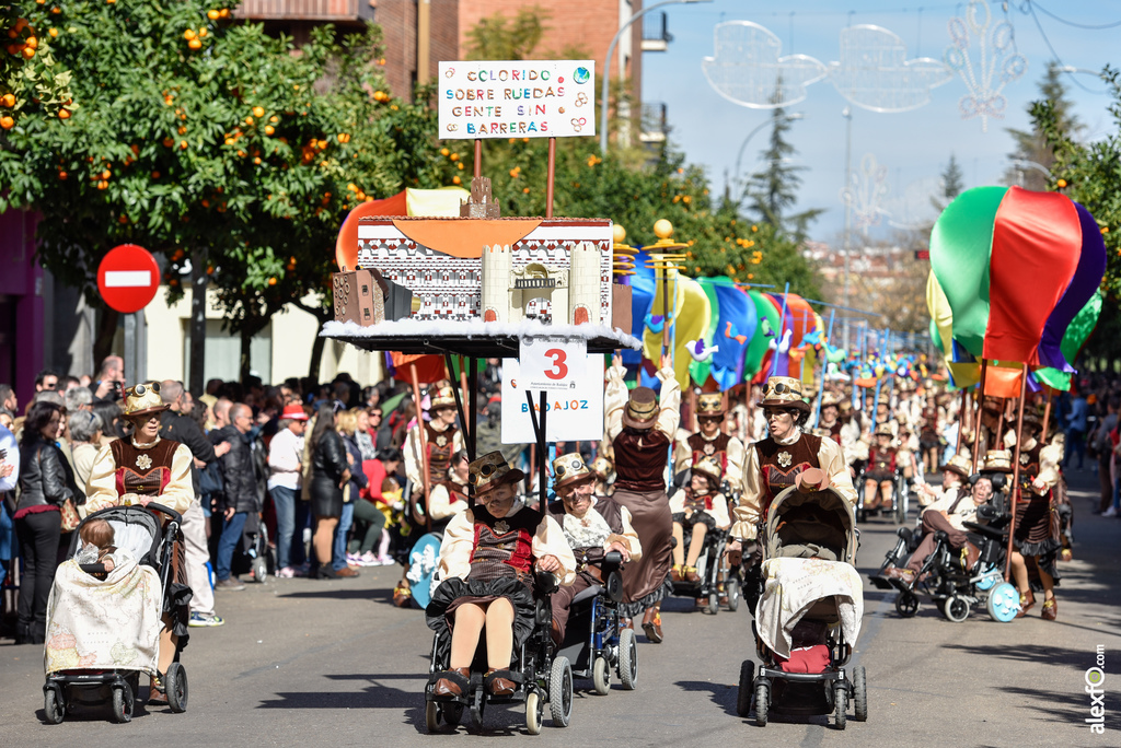 Comparsa Colorido sobre Ruedas (ASPACEBA) - Desfile de Comparsas Carnaval de Badajoz 2019 11