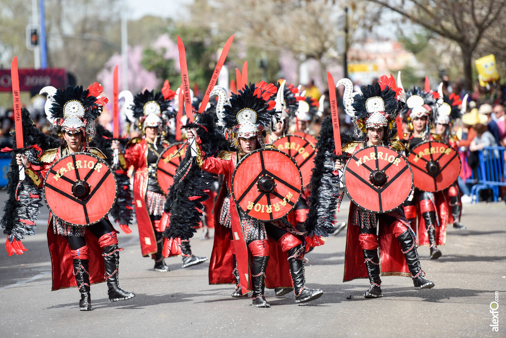 Comparsa Los de Siempre Warrior - Desfile de Comparsas Carnaval de Badajoz 2019 13