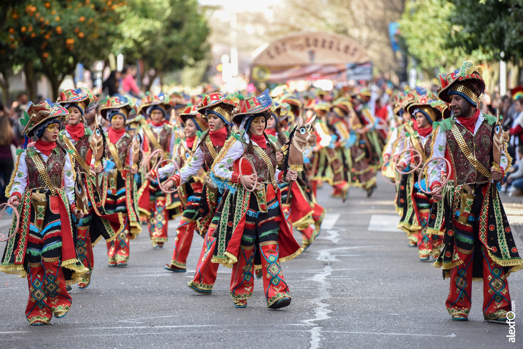 Comparsa Los Lorolos - Desfile de Comparsas Carnaval de Badajoz 2019 11