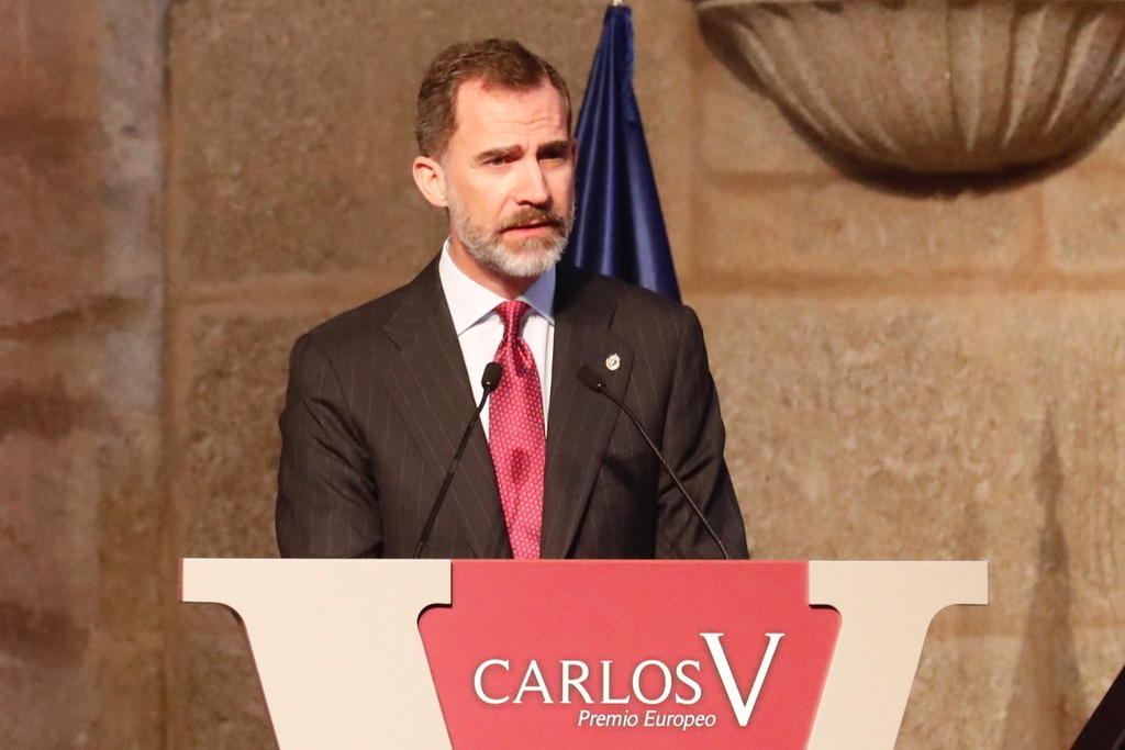 Felipe VI preside la ceremonia de entrega del Premio Europeo Carlos V a los Itinerarios Culturales del Consejo de Europa