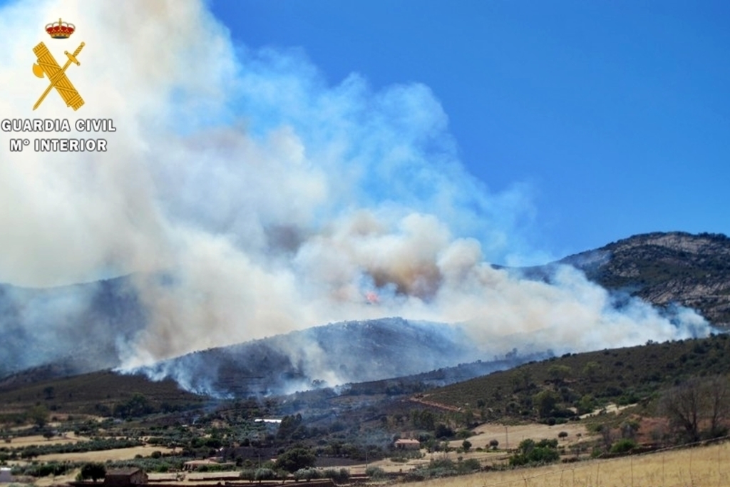 La Guardia Civil esclarece tres incendios forestales en las comarcas de La Serena y Zafra-Rio Bodión